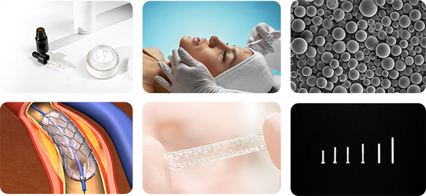 Application of degradable microspheres