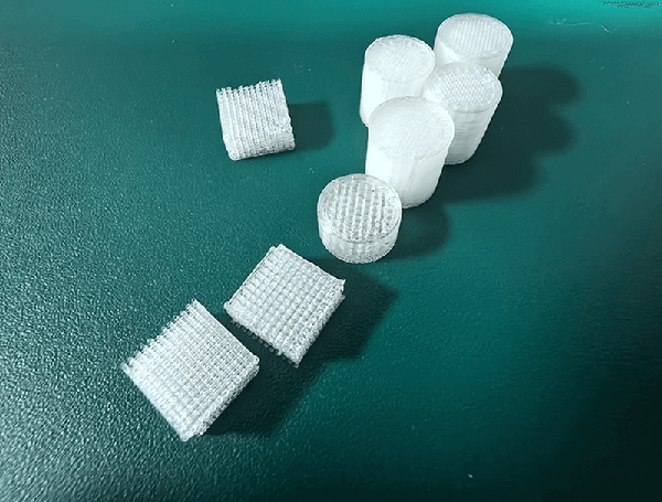 Medical-grade PLLA filament 3D prints3