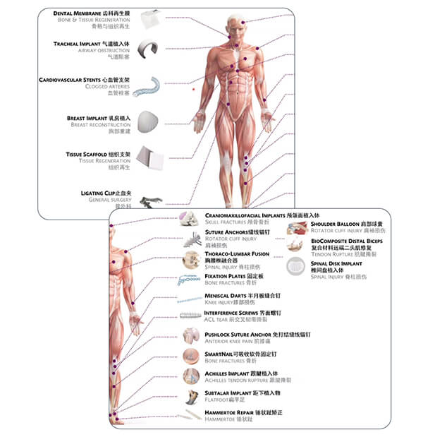 Schematic diagram of biomedical devices